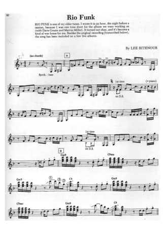 15493 Partitions - Rio Funk - Guitare