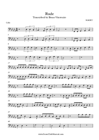 8016 Sheet music - Rude - Cello