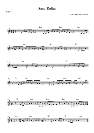 16358 Partitions - Saca Rolha - Clavier
