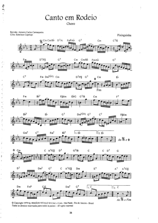 16642 Sheet music - Canto Em Rodeio - Keyboard