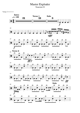 39416 Partitura - Master Exploder - Bateria