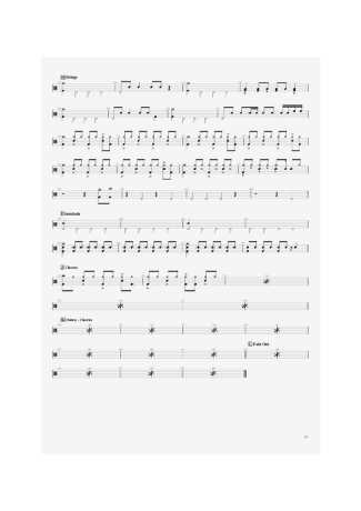 AC/DC  score for Drums