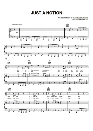 Abba  score for Piano