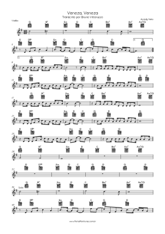 Accioly Neto Veneza, Veneza score for Acoustic Guitar