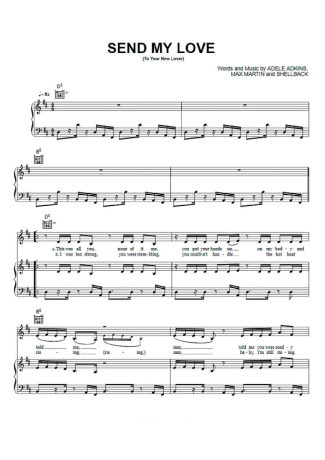 Adele  score for Piano