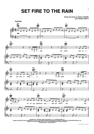 Adele  score for Piano