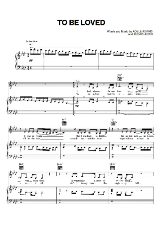 Adele  score for Piano