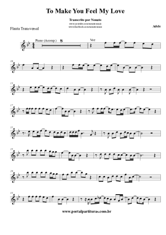 Adele  score for Flute