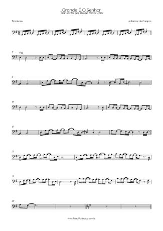 Adhemar de Campos  score for Trombone