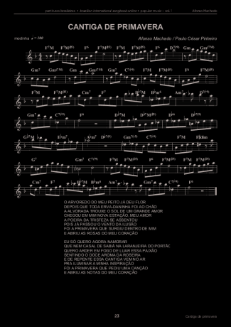 Afonso Machado Cantiga de Primavera score for Keyboard