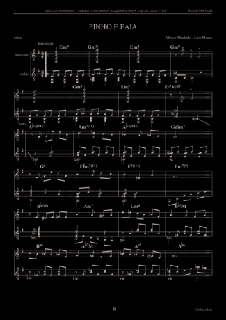 Afonso Machado  score for Acoustic Guitar