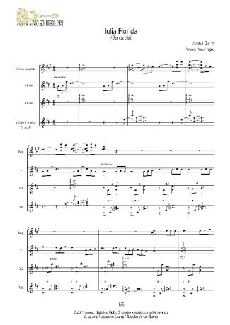 Agustin Barrios Julia Florida score for Acoustic Guitar