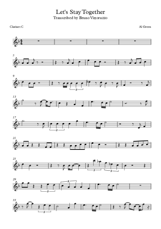 Al Green  score for Clarinet (C)