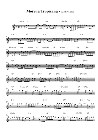 Alceu Valença Morena Tropicana score for Clarinet (Bb)