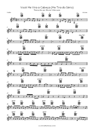 Alcione  score for Acoustic Guitar