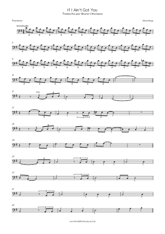 Alicia Keys  score for Trombone