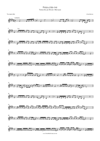 Aline Barros Ressuscita-me score for Trumpet