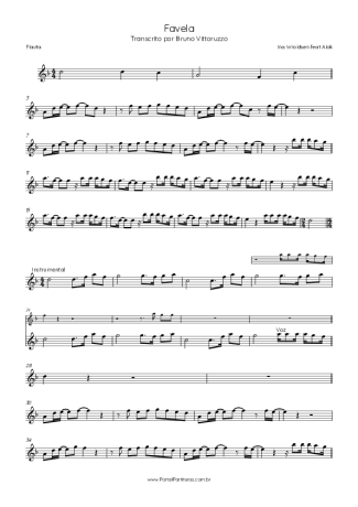 Alok Favela score for Flute