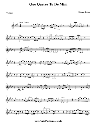 Altemar Dutra  score for Violin