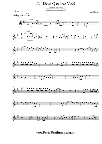 Amelinha  score for Violin