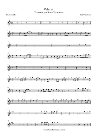 Amy Winehouse  score for Trumpet