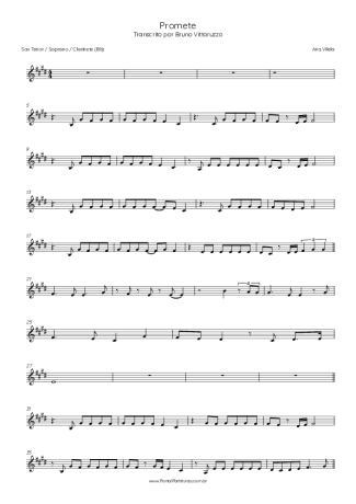 Ana Vilela  score for Clarinet (Bb)