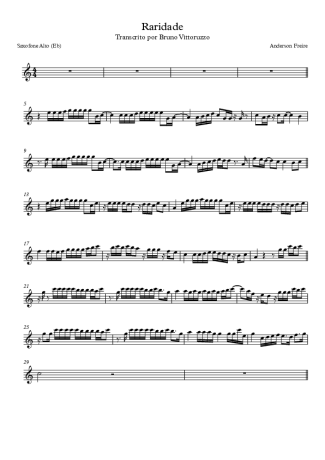 Anderson Freire Raridade score for Alto Saxophone