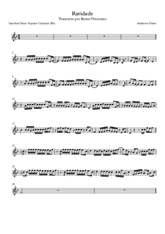 Anderson Freire  score for Tenor Saxophone Soprano (Bb)