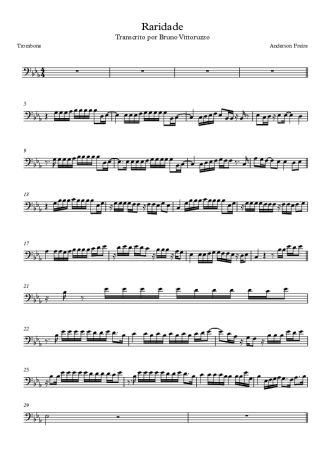 Anderson Freire Raridade score for Trombone