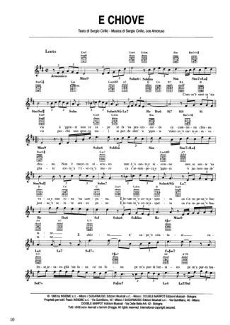 Andrea Bocelli  score for Keyboard