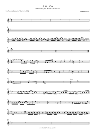 Andrea Fontes  score for Clarinet (Bb)