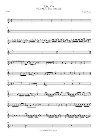 Andrea Fontes  score for Violin