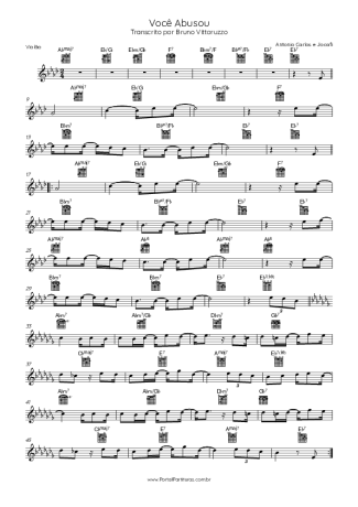 Antonio Carlos e Jocafi  score for Acoustic Guitar