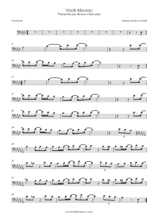 Antonio Carlos e Jocafi  score for Trombone