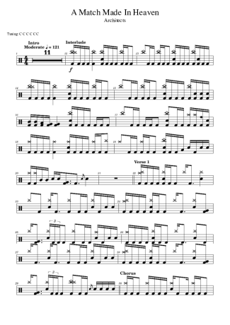 Architects  score for Drums