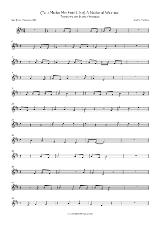 Aretha Franklin  score for Tenor Saxophone Soprano (Bb)