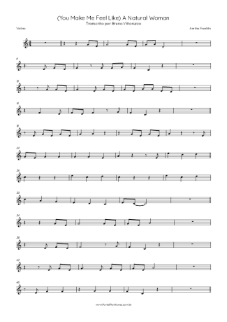 Aretha Franklin  score for Violin