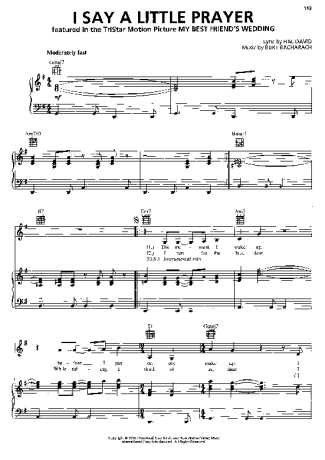 Aretha Franklin  score for Piano