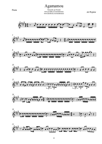 Art Popular  score for Flute