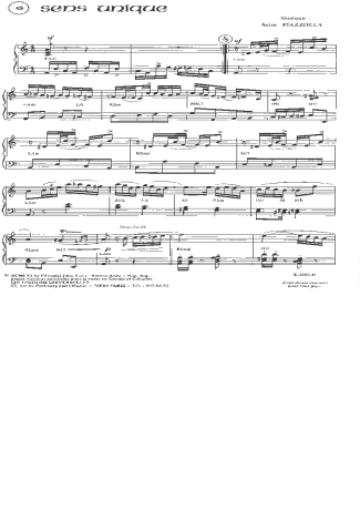 Astor Piazzolla  score for Piano