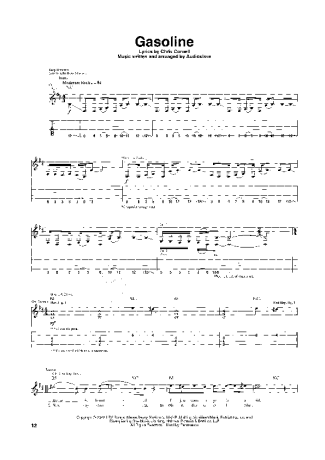 Audioslave Gasoline score for Guitar