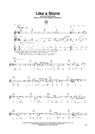 Audioslave  score for Guitar