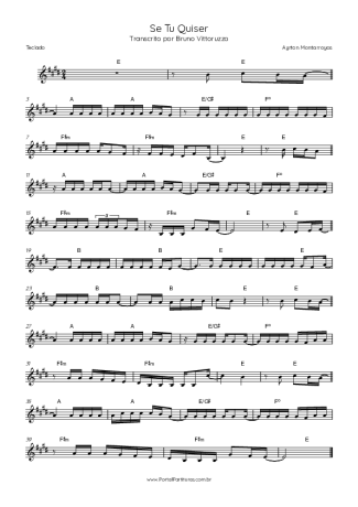 Ayrton Montarroyos  score for Keyboard