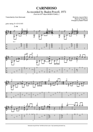 Baden Powell  score for Acoustic Guitar