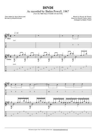 Baden Powell  score for Acoustic Guitar