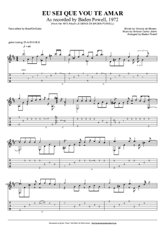 Baden Powell  score for Acoustic Guitar