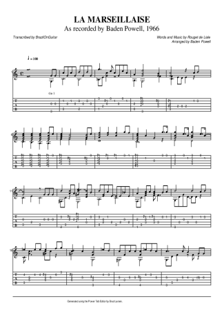 Baden Powell  score for Acoustic Guitar