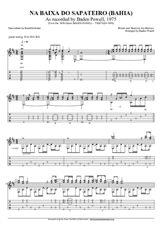 Baden Powell  score for Acoustic Guitar