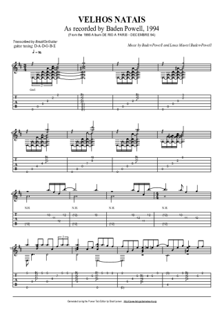 Baden Powell  score for Acoustic Guitar