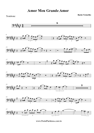 Barão Vermelho Amor, Meu Grande Amor score for Trombone